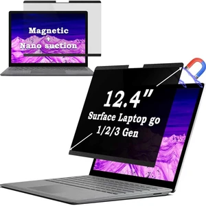 Magnetic Privacy Screen for Surface Laptop Go 3/2/1 Gen 12.4 inch (2023/2022/2020), Removable Anti Glare Blue Light Spy Matte Screen Filter for Microsoft Computer Compatible with Webcam Magnetic Privacy Screen for Surface Laptop Go 3/2/1 Gen 12.4 inch (2023/2022/2020), Removable Anti Glare Blue Light Spy Matte Screen Filter for Microsoft Computer Compatible with Webcam