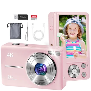 4K Digital Camera for Photography, Autofocus 64MP Vlogging Camera, 32GB TF Card, 2.8'' LED Screen, 18X Zoom, Anti-Shake, Portable YouTube Point and Shoot Digital Cameras for Kids Teens Adult Beginner 4K Digital Camera for Photography, Autofocus 64MP Vlogging Camera, 32GB TF Card, 2.8'' LED Screen, 18X Zoom, Anti-Shake, Portable YouTube Point and Shoot Digital Cameras for Kids Teens Adult Beginner
