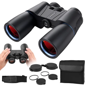 16x50 Binoculars for Adults High Powered, Professional Optics Binoculars for Bird Watching with Low Light Night Vision, HD FMC BAK4 Prism Lens, Waterproof & Fogproof for Hunting/Traveling 16x50 Binoculars for Adults High Powered, Professional Optics Binoculars for Bird Watching with Low Light Night Vision, HD FMC BAK4 Prism Lens, Waterproof & Fogproof for Hunting/Traveling