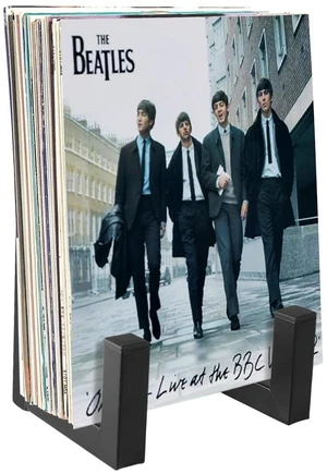 Vinyl Record Storage Holder, Black LP Display Rack Organizer, Metal Record Stand (1 Pack) Vinyl Record Storage Holder, Black LP Display Rack Organizer, Metal Record Stand (1 Pack)