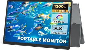 Portable Monitor, 13.3 Inch, 1200P IPS Display, Zero Frame, USB-C and HDMI, for Laptop, PC, Mac, PS, Xbox, Nintendo Switch Portable Monitor, 13.3 Inch, 1200P IPS Display, Zero Frame, USB-C and HDMI, for Laptop, PC, Mac, PS, Xbox, Nintendo Switch