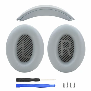 Headband and Earpads Compatible with Bose QuietComfort QC35 QC45 Headphones Waterproof and Sweat-Resistant (Light Gray) Headband and Earpads Compatible with Bose QuietComfort QC35 QC45 Headphones Waterproof and Sweat-Resistant (Light Gray)