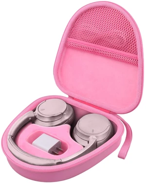 Hard Case for Sony WH-CH730N/CH720N/CH520/1000XM6/1000XM5,Pink Features a Mesh Pocket for Accessories. Hand Strap for Easy Carrying. Hard EVA Shell with Soft Velvet Lining. Case Only Hard Case for Sony WH-CH730N/CH720N/CH520/1000XM6/1000XM5,Pink Features a Mesh Pocket for Accessories. Hand Strap for Easy Carrying. Hard EVA Shell with Soft Velvet Lining. Case Only