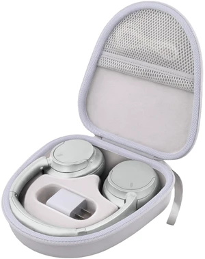 Hard Case for Sony WH-CH730N/CH720N/CH520/1000XM6/1000XM5, White Features a Mesh Pocket for Accessories. Hand Strap for Easy Carrying. Hard EVA Shell with Soft Velvet Lining. Case Only Hard Case for Sony WH-CH730N/CH720N/CH520/1000XM6/1000XM5, White Features a Mesh Pocket for Accessories. Hand Strap for Easy Carrying. Hard EVA Shell with Soft Velvet Lining. Case Only
