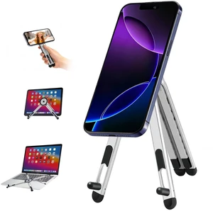3-in-1 Portable Laptop Stand with Magnetic Phone Holder, White Foldable Stand fit 10-16" Tablet, Phone & Laptop, 8-Level Ergonomic Riser for Home Office Travel, Stable Lightweight Aluminum 3-in-1 Portable Laptop Stand with Magnetic Phone Holder, White Foldable Stand fit 10-16" Tablet, Phone & Laptop, 8-Level Ergonomic Riser for Home Office Travel, Stable Lightweight Aluminum