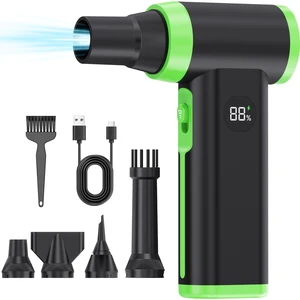 Compressed Air Duster -130000RPM Super Power Electric Air Duster 8-Gear Adjustable Mini Blower with Rechargeable Electric, Dust Blower for Computer, Keyboard, House, Outdoor and Car Compressed Air Duster -130000RPM Super Power Electric Air Duster 8-Gear Adjustable Mini Blower with Rechargeable Electric, Dust Blower for Computer, Keyboard, House, Outdoor and Car