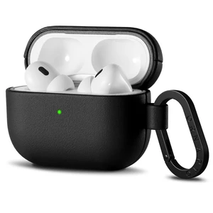 for AirPods Pro 2 Case, Vegan Leather Cover, Midnight Black Leather Vegan Leather Cover, Front LED Visible, Wireless Charging, Anti-Scratch, Soft Touch, Metal Carabiner for AirPods Pro 2 Case, Vegan Leather Cover, Midnight Black Leather Vegan Leather Cover, Front LED Visible, Wireless Charging, Anti-Scratch, Soft Touch, Metal Carabiner