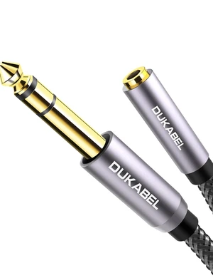 6.35mm to 3.5mm, 1/4 inch to 1/8 inch Headphone Adapter - 8 Ft/2.4M 24K Gold-Plated, Headphone to Speaker, Guitar, Digital Piano Keyboard Amplifier, Stereo Audio Jack Plug Converter 6.35mm to 3.5mm, 1/4 inch to 1/8 inch Headphone Adapter - 8 Ft/2.4M 24K Gold-Plated, Headphone to Speaker, Guitar, Digital Piano Keyboard Amplifier, Stereo Audio Jack Plug Converter