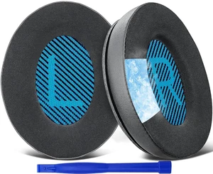 Cooling Earpads for Bose Headphones - Black&Blue for QuietComfort QC15/QC25/QC2/QC35, (SoundTrue/SoundLink)Around-Ear I/II, AE2/AE2i Cooling Earpads for Bose Headphones - Black&Blue for QuietComfort QC15/QC25/QC2/QC35, (SoundTrue/SoundLink)Around-Ear I/II, AE2/AE2i