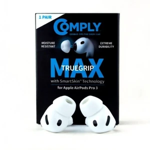 TrueGrip MAX Premium Memory Foam Replacement Ear Tips For Apple AirPods Pro Gen 3, Long Lasting Comfort, Superior Noise Isolation, White Small (1 Pair) TrueGrip MAX Premium Memory Foam Replacement Ear Tips For Apple AirPods Pro Gen 3, Long Lasting Comfort, Superior Noise Isolation, White Small (1 Pair)