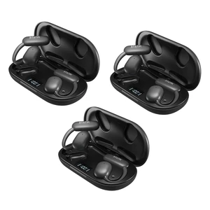 Aktive Open Ear Bluetooth Earbuds - Wireless Earphones, Fast Charging & 10 Hours Long Lasting Battery, Comfortable Secure Fit, IPX5 Water Resistant - Black, 3 Pack Aktive Open Ear Bluetooth Earbuds - Wireless Earphones, Fast Charging & 10 Hours Long Lasting Battery, Comfortable Secure Fit, IPX5 Water Resistant - Black, 3 Pack
