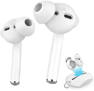 3 Pairs Ear Tips Silicone Earbuds Cover Added Storage Pouch, Noise Reduction, Anti Slip, Secure Fit, Comfortable Silicone Ear Tips Compatible with Apple AirPods 3 Pairs Ear Tips Silicone Earbuds Cover Added Storage Pouch, Noise Reduction, Anti Slip, Secure Fit, Comfortable Silicone Ear Tips Compatible with Apple AirPods
