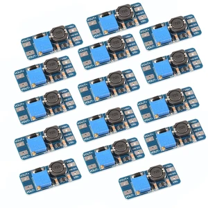 15PCS MT3608 DC-DC Step Up Boost Power Converter 2A Module Adjustable Step Up Voltage Regulator Board 2-24V to 5V-28V Output 15PCS MT3608 DC-DC Step Up Boost Power Converter 2A Module Adjustable Step Up Voltage Regulator Board 2-24V to 5V-28V Output
