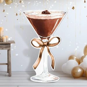 4ft Espresso Martini Birthday Decor Brown Cardboard Cutout a Tini Bit Older Decor, Large Martini Standee for Women Birthday, Bar Bachelorette Bridal Shower Decor with Gold Ribbon Bow 4ft Espresso Martini Birthday Decor Brown Cardboard Cutout a Tini Bit Older Decor, Large Martini Standee for Women Birthday, Bar Bachelorette Bridal Shower Decor with Gold Ribbon Bow