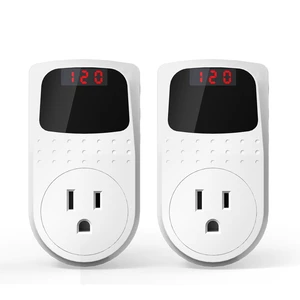 Surge Protector Outlet, Voltage Regulator, Surge Protector for Refrigerator/TV/PC/Home Appliance, Wall Tap Adapter, Space Saving Design, LED Display Screen, Adjustable,120V, 15A, 1800W, 2 Pack Surge Protector Outlet, Voltage Regulator, Surge Protector for Refrigerator/TV/PC/Home Appliance, Wall Tap Adapter, Space Saving Design, LED Display Screen, Adjustable,120V, 15A, 1800W, 2 Pack
