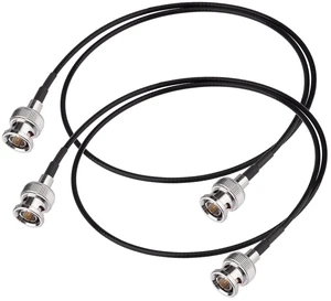 2ft BNC Male to Male HD HDSDI 3G 4K 6K Video Cable for Splitter Converter Monitor Switcher, Supports HD-SDI/3G-SDI Video (2-Pack) 2ft BNC Male to Male HD HDSDI 3G 4K 6K Video Cable for Splitter Converter Monitor Switcher, Supports HD-SDI/3G-SDI Video (2-Pack)