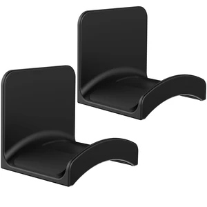 Headphone Stand Headset Holder - Adhesive Gaming Earphones Hanger, Universal Desk Wall Mount Hook for All Headphone/Controller, Compatible with Beats, AirPods Max,Sony, JBL (Black-2PCS) Headphone Stand Headset Holder - Adhesive Gaming Earphones Hanger, Universal Desk Wall Mount Hook for All Headphone/Controller, Compatible with Beats, AirPods Max,Sony, JBL (Black-2PCS)