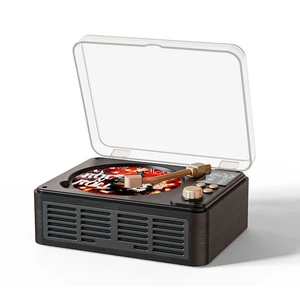Retro CD Player with Bluetooth, Desktop CD Players for Home, Built-in Speakers/FM Radio/Headphone Jack/AUX/USB/LCD Screen Display with Remote Controls-Black Retro CD Player with Bluetooth, Desktop CD Players for Home, Built-in Speakers/FM Radio/Headphone Jack/AUX/USB/LCD Screen Display with Remote Controls-Black