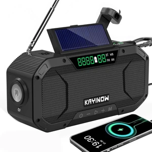 Solar Hand Crank Emergency Radio with Waterproof,Portable AM FM NOAA Weather Radio, Rechargeable 5000mAh/18500mWh Battery Power, Wind Up Flashlight Phone Charger, SOS,Survival Storm Hurricane Solar Hand Crank Emergency Radio with Waterproof,Portable AM FM NOAA Weather Radio, Rechargeable 5000mAh/18500mWh Battery Power, Wind Up Flashlight Phone Charger, SOS,Survival Storm Hurricane