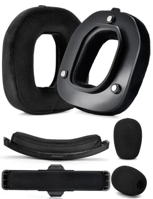 Earpads for Astro A50 Gen 4, Gen 5 and A50X (Velour) Mod Kit Ear Cushions and Headband, Upgrade High-Density Noise Cancelling Foam, Added Thickness Earpads for Astro A50 Gen 4, Gen 5 and A50X (Velour) Mod Kit Ear Cushions and Headband, Upgrade High-Density Noise Cancelling Foam, Added Thickness