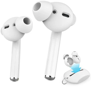 3 Pairs AirPods Ear Tips Silicone Earbuds Cover Added Storage Pouch, Noise Reduction, Anti Slip, Secure Fit, Comfortable Silicone Ear Tips Compatible with Apple AirPods 3 Pairs AirPods Ear Tips Silicone Earbuds Cover Added Storage Pouch, Noise Reduction, Anti Slip, Secure Fit, Comfortable Silicone Ear Tips Compatible with Apple AirPods