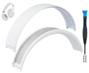 Top+Bottom Headband for Beats Studio Pro Noise Cancelling Headphones, Replacement Headstrap Repair Part - Matte White Top+Bottom Headband for Beats Studio Pro Noise Cancelling Headphones, Replacement Headstrap Repair Part - Matte White