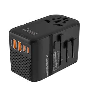 220V to 110V Voltage Converter,US to Europe Travel Converters,Universal International Travel Power Adapter with 2 Type C and 2 USB A Port,DC PD20W & QC 18W, Multi-Plug USA/UK/EU/AUS/China Converter 220V to 110V Voltage Converter,US to Europe Travel Converters,Universal International Travel Power Adapter with 2 Type C and 2 USB A Port,DC PD20W & QC 18W, Multi-Plug USA/UK/EU/AUS/China Converter