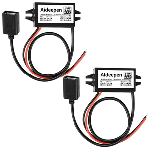 2 PCS 12v to 5v DC Converter Buck Module, 12v to 5v 3A 15W Converter DC Buck Converter Module DC Car Power Converter Adapter(Single-Head USB) 2 PCS 12v to 5v DC Converter Buck Module, 12v to 5v 3A 15W Converter DC Buck Converter Module DC Car Power Converter Adapter(Single-Head USB)