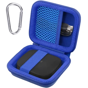 Hard Case for SHOKZ OpenFit Pro Open-Ear Earbuds, Blue Mesh Accessory Pocket, Charging Cable Storage, Lightweight Design, Carabiner Clip Hard Case for SHOKZ OpenFit Pro Open-Ear Earbuds, Blue Mesh Accessory Pocket, Charging Cable Storage, Lightweight Design, Carabiner Clip