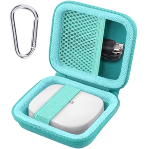 Hard Case for SHOKZ OpenFit Pro Open-Ear Earbuds, Mint Mesh Accessory Pocket, Charging Cable Storage, Lightweight Design, Carabiner Clip Hard Case for SHOKZ OpenFit Pro Open-Ear Earbuds, Mint Mesh Accessory Pocket, Charging Cable Storage, Lightweight Design, Carabiner Clip