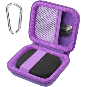 Hard Case for SHOKZ OpenFit Pro Open-Ear Earbuds, Purple Mesh Accessory Pocket, Charging Cable Storage, Lightweight Design, Carabiner Clip Hard Case for SHOKZ OpenFit Pro Open-Ear Earbuds, Purple Mesh Accessory Pocket, Charging Cable Storage, Lightweight Design, Carabiner Clip
