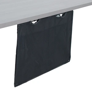Black Under Desk 24 in Cable Management Sleeve, DESK-SKIRT-24 Privacy Desk Skirt, Cable Organizer, Wire Hider Kit Panel System Black Under Desk 24 in Cable Management Sleeve, DESK-SKIRT-24 Privacy Desk Skirt, Cable Organizer, Wire Hider Kit Panel System