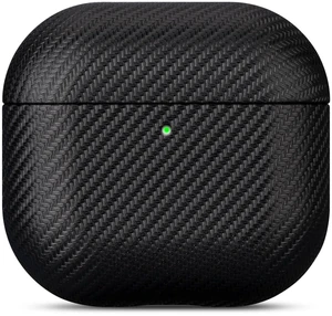 Case for AirPods 5 / AirPods 4 Carbon Fiber Style Vegan Leather Case Handmade Protective Hard Shell Cover - PU Leather & PC Dual Layer Protection - Air Pods 5th Generation Case Cover - Black Case for AirPods 5 / AirPods 4 Carbon Fiber Style Vegan Leather Case Handmade Protective Hard Shell Cover - PU Leather & PC Dual Layer Protection - Air Pods 5th Generation Case Cover - Black