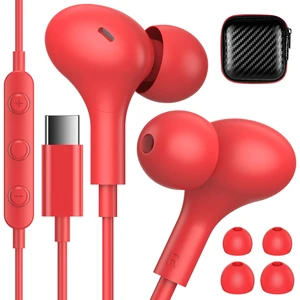 USB C Headphones for Apple/iPhone Duo 18 17 16 15 Wired Earbuds with Case Soft Small in Ear Buds HiFi Type C USBC Earphones Corded Wire with Microphone Volume Control for Samsung S26 S25/Pixel 11 10 USB C Headphones for Apple/iPhone Duo 18 17 16 15 Wired Earbuds with Case Soft Small in Ear Buds HiFi Type C USBC Earphones Corded Wire with Microphone Volume Control for Samsung S26 S25/Pixel 11 10