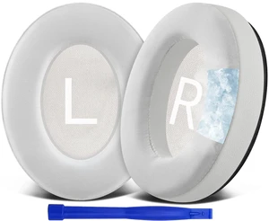 Cooling Gel Earpads Replacement for Bose QuietComfort 45 (QC45)/QuietComfort SE (QC SE)/Quiet Comfort Wireless Over-Ear Headphones, Ear Pads Cushions with Ice Silk Fabric - White Cooling Gel Earpads Replacement for Bose QuietComfort 45 (QC45)/QuietComfort SE (QC SE)/Quiet Comfort Wireless Over-Ear Headphones, Ear Pads Cushions with Ice Silk Fabric - White