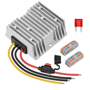 10A 120W Golf Cart DC 18V 20V 24V 36V 48V Step Down to DC 12V Converter Voltage Regulator Reducer Power Buck Converter with Fuse(Inputs 18V-58V to 12V 10A) 10A 120W Golf Cart DC 18V 20V 24V 36V 48V Step Down to DC 12V Converter Voltage Regulator Reducer Power Buck Converter with Fuse(Inputs 18V-58V to 12V 10A)