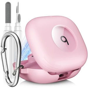 for Beats Powerbeats Fit Case Cover, Shockproof Magnetic Case Magnetic Lock Lid Protective Cover for Powerbeats Fit 2025 Earbuds with Cleaner Kit & Carabiner, Pink for Beats Powerbeats Fit Case Cover, Shockproof Magnetic Case Magnetic Lock Lid Protective Cover for Powerbeats Fit 2025 Earbuds with Cleaner Kit & Carabiner, Pink