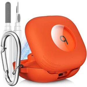 for Beats Powerbeats Fit Case Cover, Shockproof Magnetic Case Magnetic Lock Lid Protective Cover for Powerbeats Fit 2025 Earbuds with Cleaner Kit & Carabiner, Orange for Beats Powerbeats Fit Case Cover, Shockproof Magnetic Case Magnetic Lock Lid Protective Cover for Powerbeats Fit 2025 Earbuds with Cleaner Kit & Carabiner, Orange