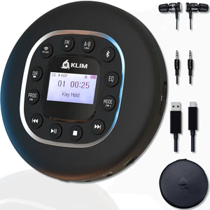 Journey Portable CD Player, Long Lasting Battery, Headphones and FM Radio Connects to Any Car via AUX, Bluetooth or SD Card, Plus Recording, Equalizer, Speed Control - Black Journey Portable CD Player, Long Lasting Battery, Headphones and FM Radio Connects to Any Car via AUX, Bluetooth or SD Card, Plus Recording, Equalizer, Speed Control - Black