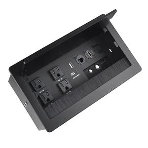 Conference Table Power hub Conference Table connectivity Box recessed Outlet Desk Outlet recessed Power Strip USB-c 65W Outlet Plug with USB Ports countertop Outlet Socket (Black) Conference Table Power hub Conference Table connectivity Box recessed Outlet Desk Outlet recessed Power Strip USB-c 65W Outlet Plug with USB Ports countertop Outlet Socket (Black)