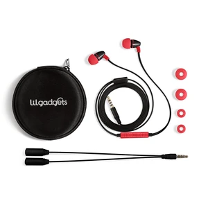 BestBuds Ear Buds for Kids for School - Safe & Comfortable, Volume Limited, Wired Earbuds for Kids with an in-Line Microphone, Travel Case, and Splitter - Red/Black BestBuds Ear Buds for Kids for School - Safe & Comfortable, Volume Limited, Wired Earbuds for Kids with an in-Line Microphone, Travel Case, and Splitter - Red/Black