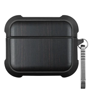 Solid Wood Case for AirPods Pro 3, Natural Grain, Black AirPods Pro Case 3rd Generation, Titanium metal Quick-Release Keychain, Compatible with Wireless Charging, Wood-Engraved Solid Wood Case for AirPods Pro 3, Natural Grain, Black AirPods Pro Case 3rd Generation, Titanium metal Quick-Release Keychain, Compatible with Wireless Charging, Wood-Engraved