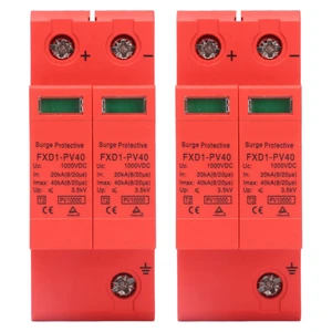 2P Protective Devices 2pcs 2P Protective Devices 40KA DC Photovoltaic Arrester with Remote Protectors (DC 1000V) 2P Protective Devices 2pcs 2P Protective Devices 40KA DC Photovoltaic Arrester with Remote Protectors (DC 1000V)