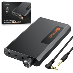 Headphone Amplifier Bluetooth 5.0 Headphone Amp 16-300 HiFi Audio Receiver, Dual Gain, 1500mAh Battery, 3.5mm AUX In/Out, Portable, For Smartphones, Laptops, MP3, CD Players Headphone Amplifier Bluetooth 5.0 Headphone Amp 16-300 HiFi Audio Receiver, Dual Gain, 1500mAh Battery, 3.5mm AUX In/Out, Portable, For Smartphones, Laptops, MP3, CD Players