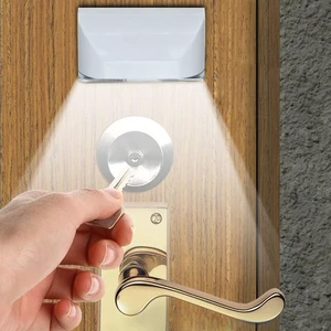 Keyhole Light for Door Lock Motion Sensor Lights Indoor/Outdoor 2Pack White Wireless Night Light,Battery Operated,Auto On/Off Mini LED Light for Stairway, Closet, Cabinet, Hallway Keyhole Light for Door Lock Motion Sensor Lights Indoor/Outdoor 2Pack White Wireless Night Light,Battery Operated,Auto On/Off Mini LED Light for Stairway, Closet, Cabinet, Hallway