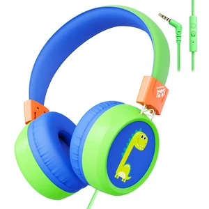 Kids Headphones with Cord with Mic, 85/94dB Safe Volume Limit HD mic, over-ear foldable, 3.5mm for iPad, tablet/computer, Kids Wired Headphones for school, travel, boys girls Flare Series Kids Headphones with Cord with Mic, 85/94dB Safe Volume Limit HD mic, over-ear foldable, 3.5mm for iPad, tablet/computer, Kids Wired Headphones for school, travel, boys girls Flare Series