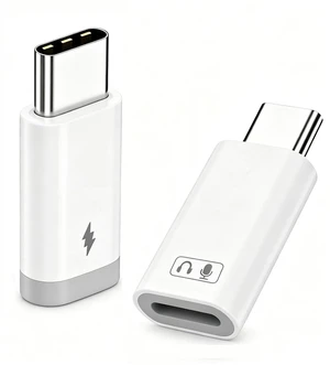 USB C to Lightning Adapter for Headphone Audio & Fast Charging (New Set) 2 PACK Lightning Female to USB C Male Adapter, 1 x Audio Adapter for iPhone, 1 x Fast Charge Adapter Support Data Transfer USB C to Lightning Adapter for Headphone Audio & Fast Charging (New Set) 2 PACK Lightning Female to USB C Male Adapter, 1 x Audio Adapter for iPhone, 1 x Fast Charge Adapter Support Data Transfer
