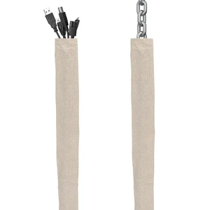 Fabric Cord Cover, 2 Pcs 6 Feet Chain Cable Sleeve, Chandelier Lighting Wire Cord Cover for Lamps Light Fixtures Lighting Wires Cable Management, Flattening Effect Fabric Cord Cover, 2 Pcs 6 Feet Chain Cable Sleeve, Chandelier Lighting Wire Cord Cover for Lamps Light Fixtures Lighting Wires Cable Management, Flattening Effect