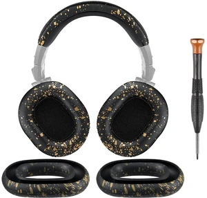 Replacement Kit for ATH M50X - Black Gold (Ear Pads+Headband+Silicone Sweat Cover) for Audio Technica M50, M50X, M50XWH, M50XBT, M50XBT2, M50S/LE Headphones Replacement Kit for ATH M50X - Black Gold (Ear Pads+Headband+Silicone Sweat Cover) for Audio Technica M50, M50X, M50XWH, M50XBT, M50XBT2, M50S/LE Headphones