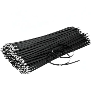 300PCS 11.8" Black 304 Metal Zip Ties,200LB Self-Locking Cable Ties Heavy Duty & UV Resistant, Self-Locking Design for Fencing, Exhaust Wrap, Farm Pipes, Automotive Applications 300PCS 11.8" Black 304 Metal Zip Ties,200LB Self-Locking Cable Ties Heavy Duty & UV Resistant, Self-Locking Design for Fencing, Exhaust Wrap, Farm Pipes, Automotive Applications